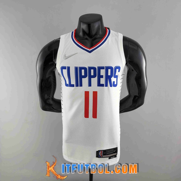 Camisetas Los Angeles Clippers (WALL #11) Blanco 75th Anniversary