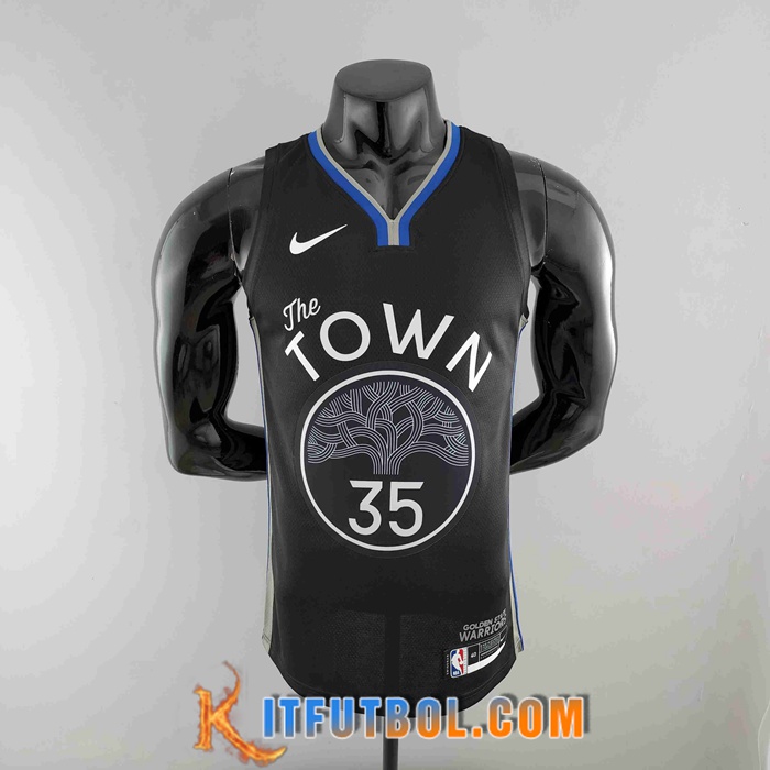 Camisetas Golden State Warriors (DURANT #35) 2020 Negro City Edition