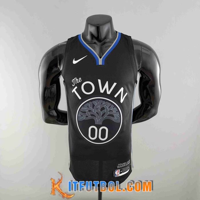 Camisetas Golden State Warriors (KUMINGA #00) 2020 Negro City Edition