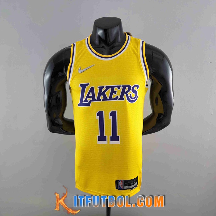 Camisetas Los Angeles Lakers (IRVING #11) Amarillo 75th Anniversary