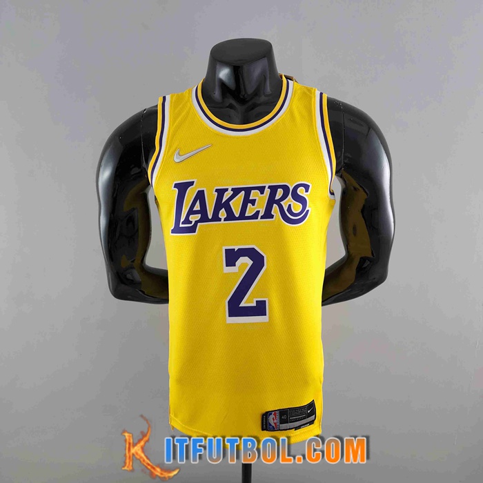Camisetas Los Angeles Lakers (IRVING #2) Amarillo 75th Anniversary