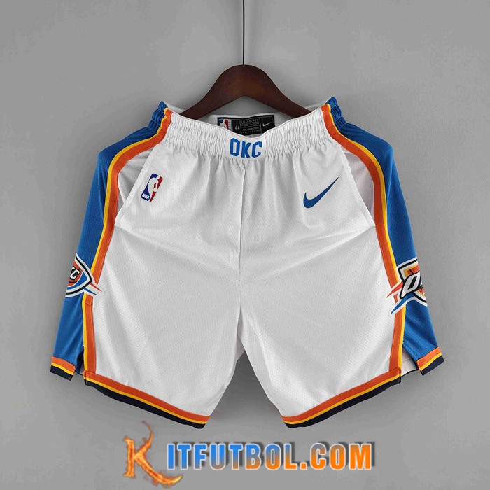 Cortos NBA Oklahoma City Thunder Blanco
