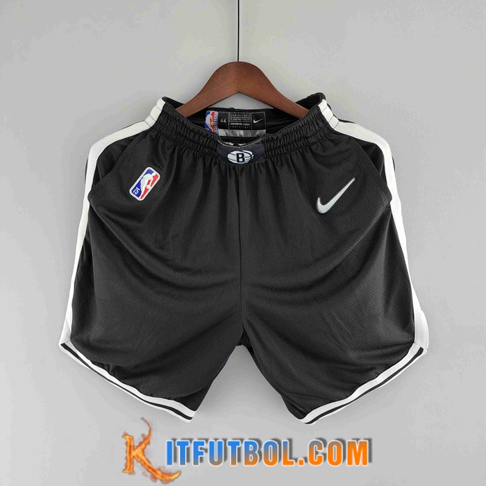 Cortos NBA Brooklyn Nets Negro 75th Anniversary
