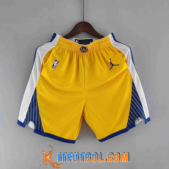 Cortos NBA Golden State Warriors Amarillo Air Jordan