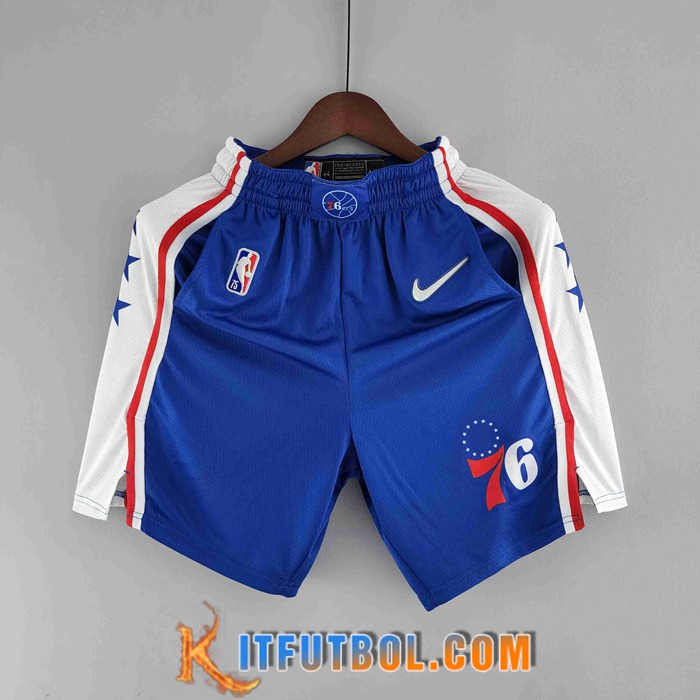 Cortos NBA Philadelphia 76ers Azul/Blanco 75th Anniversary