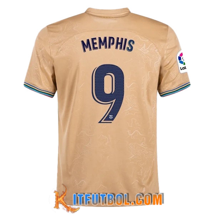 Camisetas De Futbol FC Barcelona (MEMPHIS #9) 2022/23 Segunda