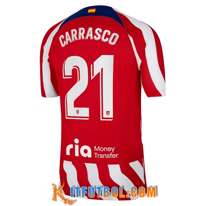 Camisetas De Futbol Atletico Madrid (CARRASCO #21) 2022/23 Primera