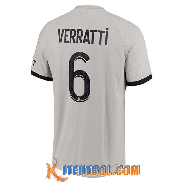 Camisetas De Futbol PSG (VERRATTI #6) 2022/23 Segunda
