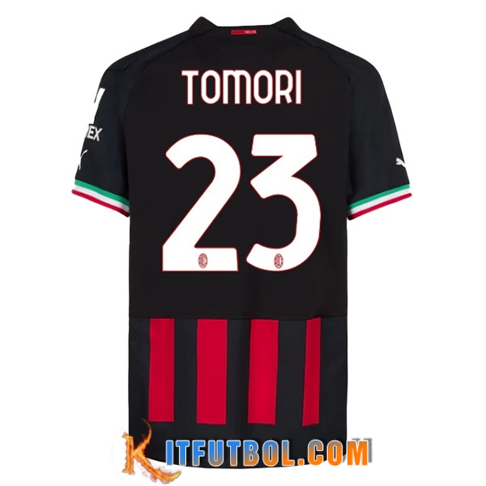 Camisetas De Futbol AC Milan (TOMORI #23) 2022/23 Primera