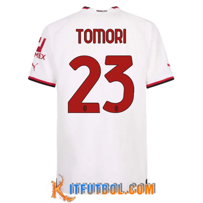 Camisetas De Futbol AC Milan (TOMORI #23) 2022/23 Segunda