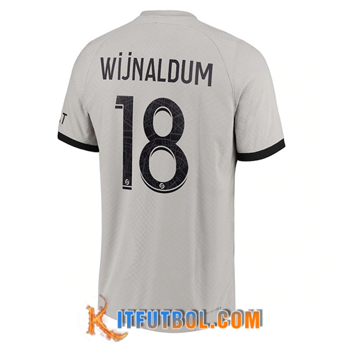 Camisetas De Futbol PSG (WIJNALDUM #18) 2022/23 Segunda