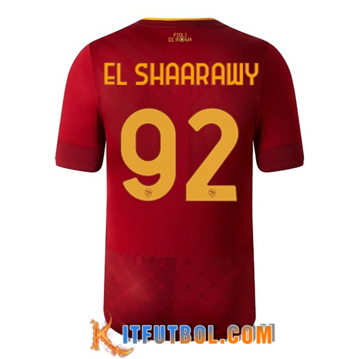 Camisetas De Futbol AS Roma (EL SHAARAWY #92) 2022/23 Primera