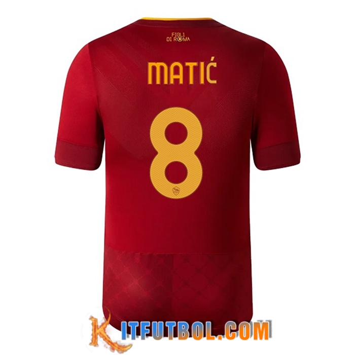 Camisetas De Futbol AS Roma (MATIĆ #8) 2022/23 Primera