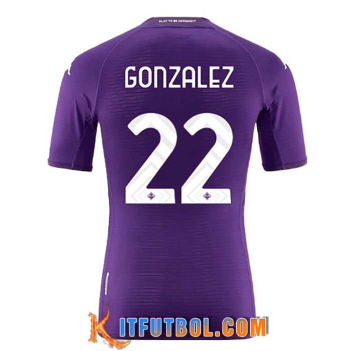 Camisetas De Futbol ACF Fiorentina (GONZALEZ #22) 2022/23 Primera