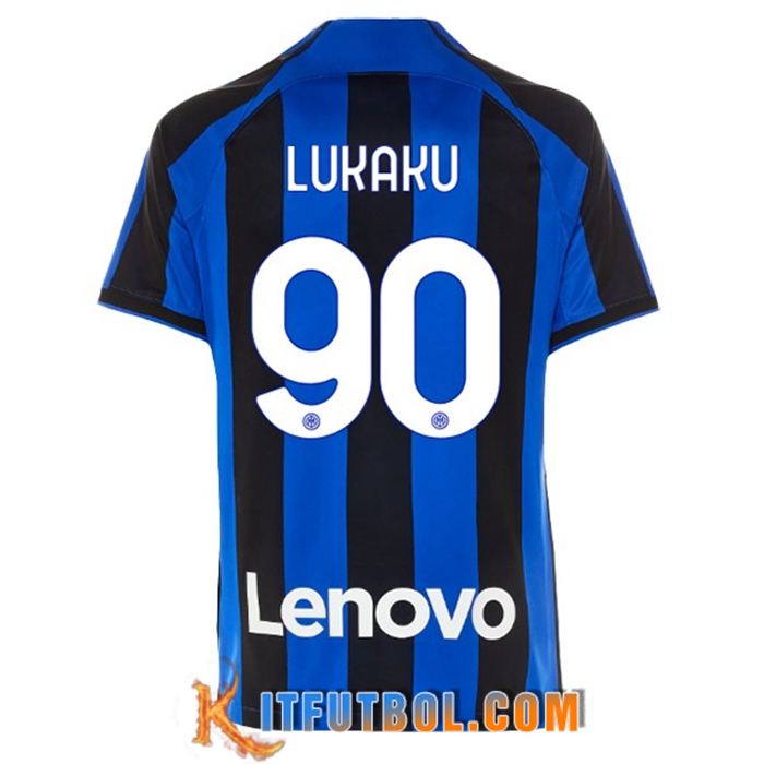 Camisetas De Futbol Inter Milan (LUKAKU #90) 2022/23 Primera