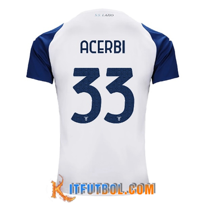 Camisetas De Futbol SS Lazio (ACERBI #33) 2022/23 Tercera