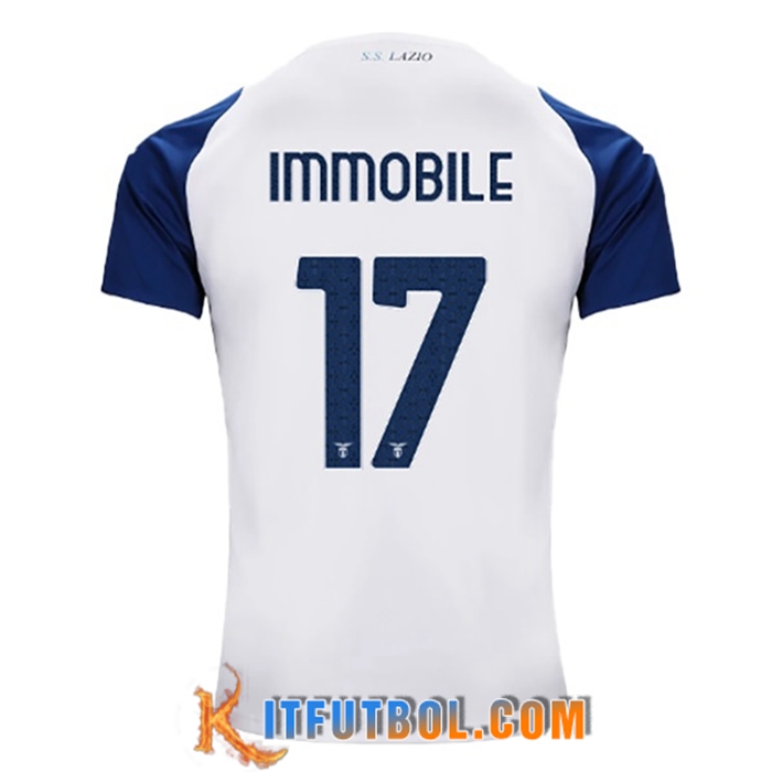 Camisetas De Futbol SS Lazio (IMMOBILE #17) 2022/23 Tercera
