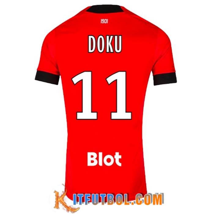Camisetas De Futbol Stade Rennais (DOKU #11) 2022/23 Primera