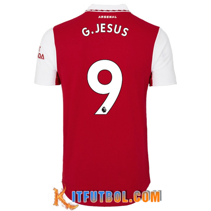 Camisetas De Futbol Arsenal (G.JESUS #9) 2022/23 Primera