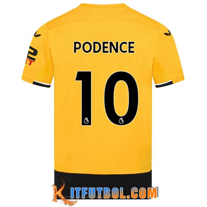 Camisetas De Futbol Wolves (PODENCE #10) 2022/23 Primera