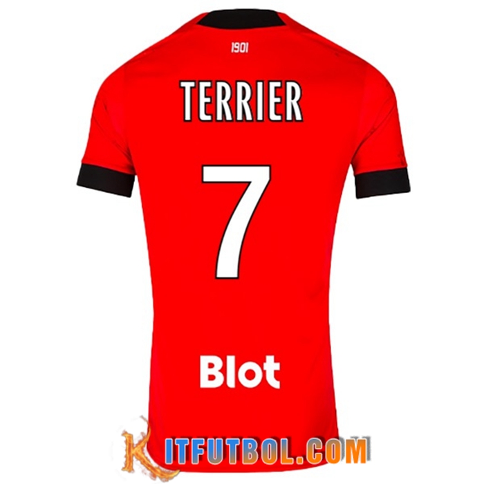 Camisetas De Futbol Stade Rennais (TERRIEER #7) 2022/23 Primera