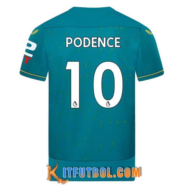 Camisetas De Futbol Wolves (PODENCE #10) 2022/23 Segunda