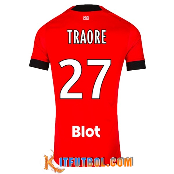 Camisetas De Futbol Stade Rennais (TRAORE #27) 2022/23 Primera