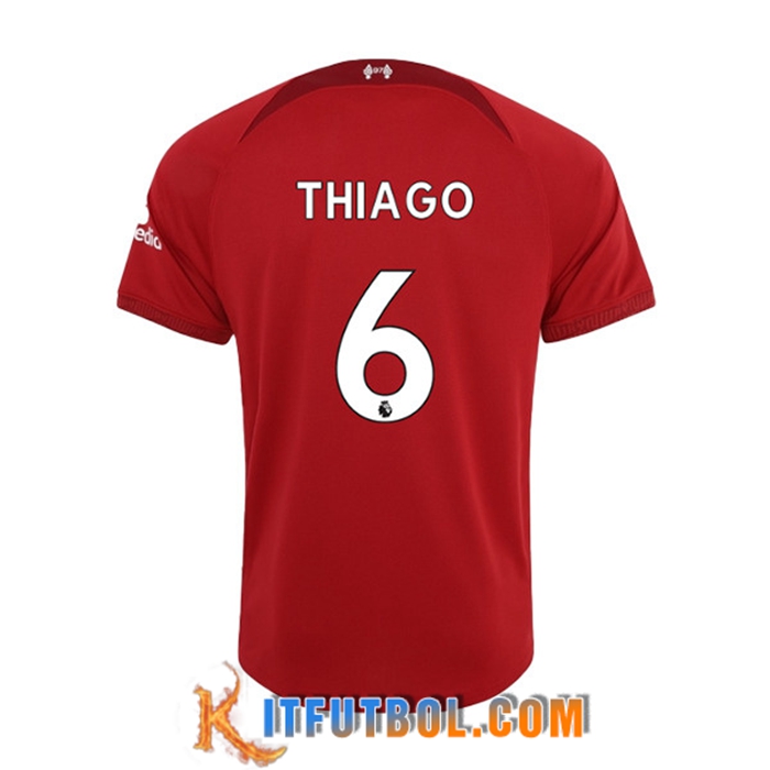 Camisetas De Futbol Liverpool (THIAGO #6) 2022/23 Primera