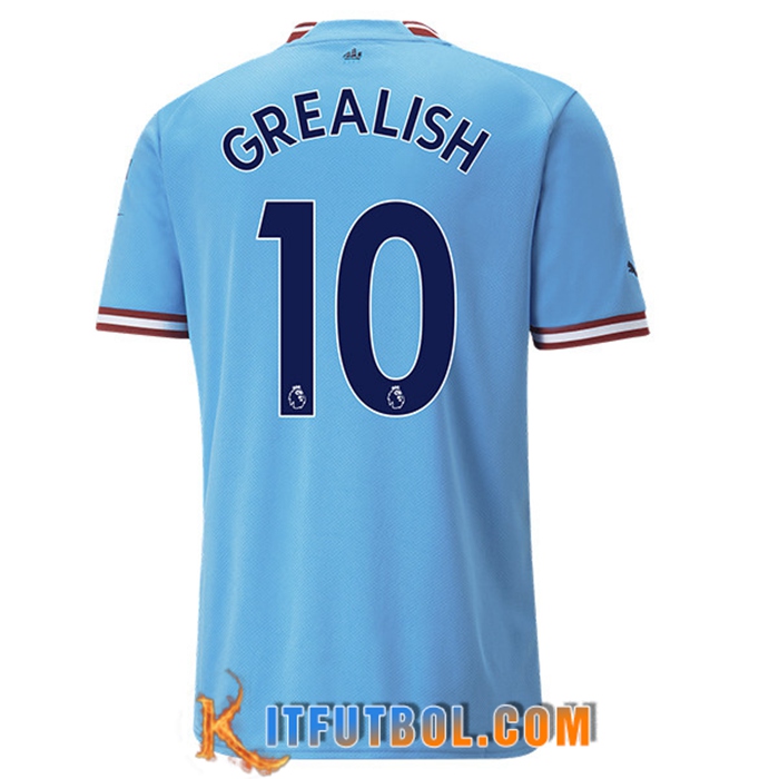 Camisetas De Futbol Manchester City (GREALISH #10) 2022/23 Primera