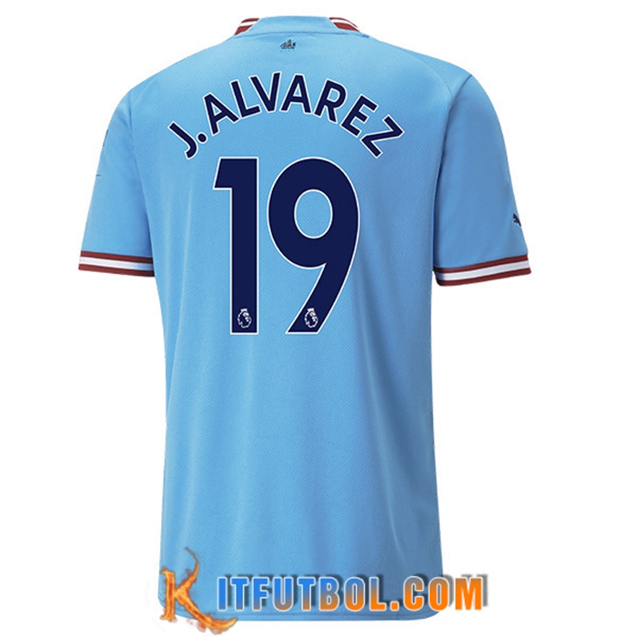 Camisetas De Futbol Manchester City (J.ALVAREZ #19) 2022/23 Primera