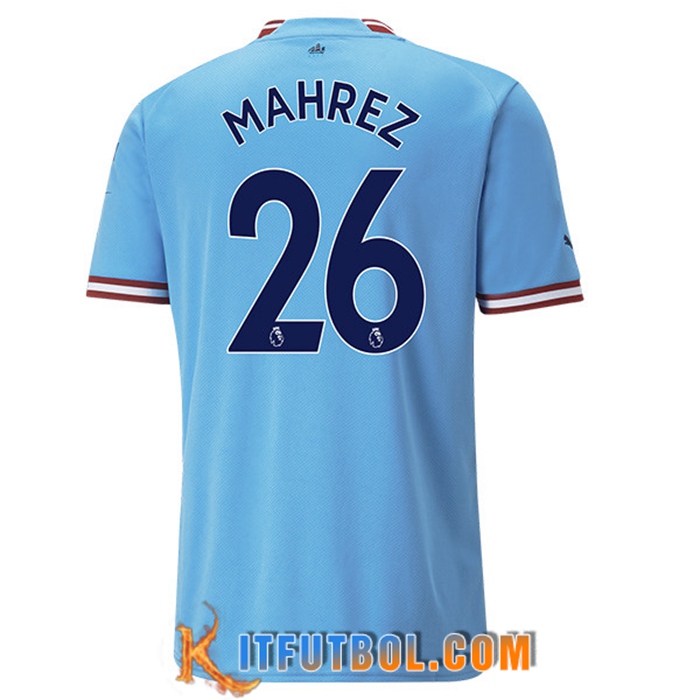 Camisetas De Futbol Manchester City (MAHREZ #26) 2022/23 Primera