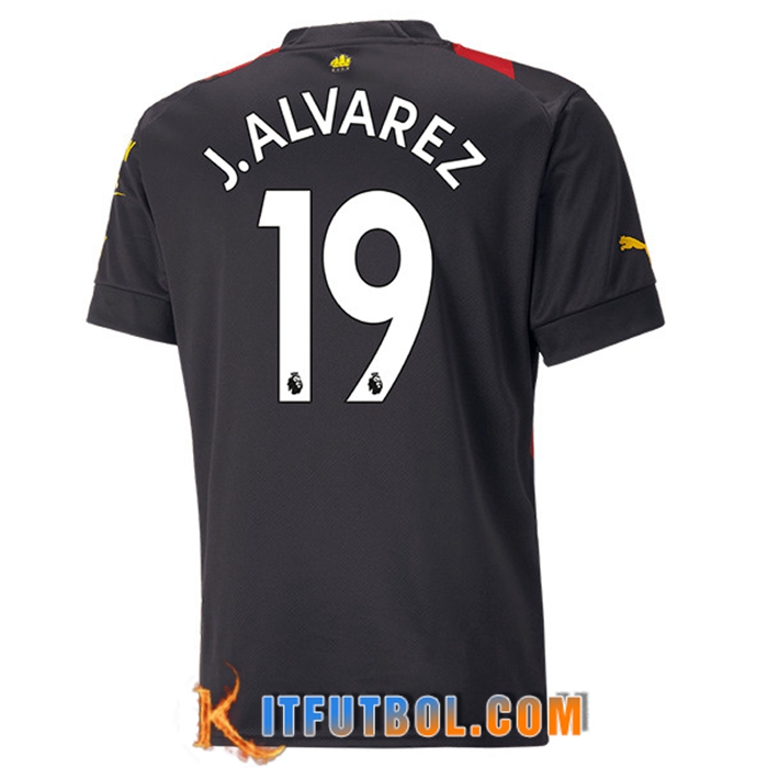 Camisetas De Futbol Manchester City (J.ALVAREZ #19) 2022/23 Segunda