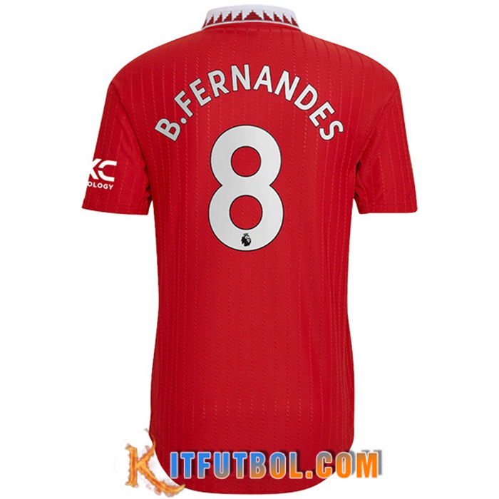 Camisetas De Futbol Manchester United (B. FERNANDES #8) 2022/23 Primera