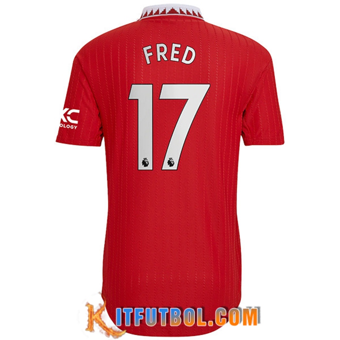 Camisetas De Futbol Manchester United (FRED #17) 2022/23 Primera