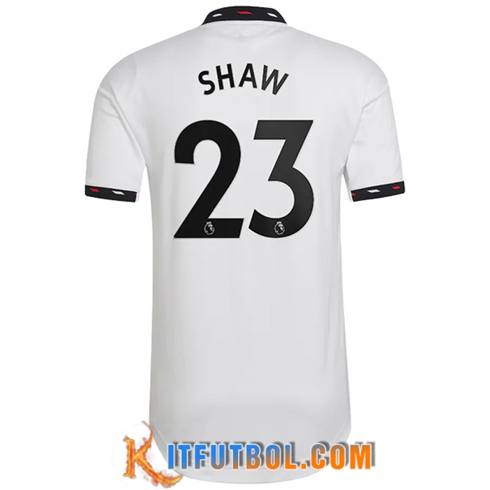 Camisetas De Futbol Manchester United (SHAW #23) 2022/23 Segunda