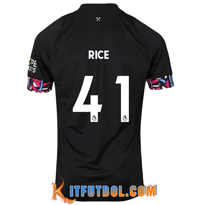 Camisetas De Futbol West Ham (RICE #41) 2022/23 Segunda