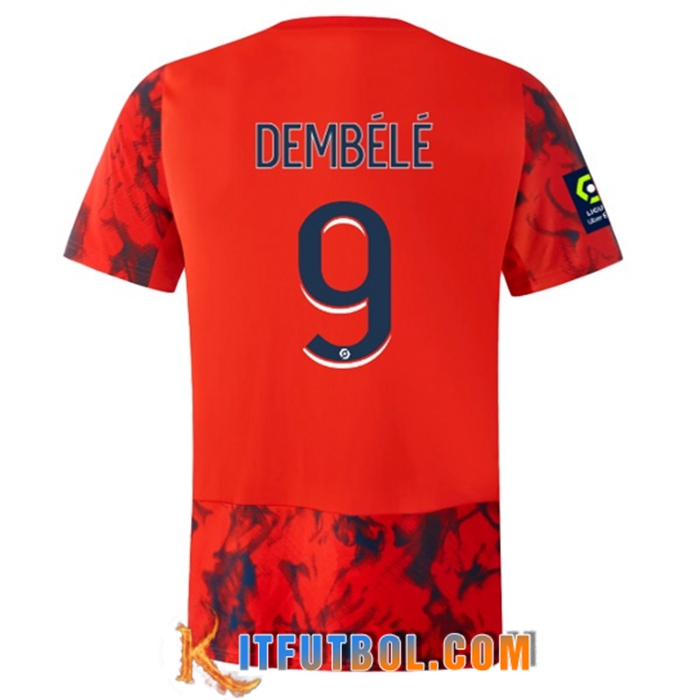 Camisetas De Futbol lyon (DEMBÉLÉ #9) 2022/23 Segunda