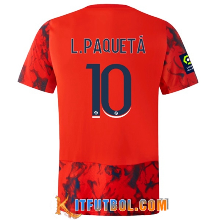 Camisetas De Futbol lyon (L.PAQUETÁ #10) 2022/23 Segunda