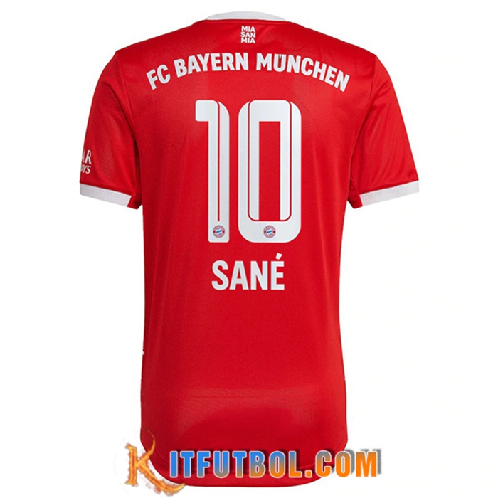 Camisetas De Futbol Bayern Munich (SANÉ #10) 2022/23 Primera