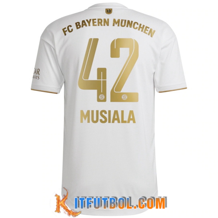 Camisetas De Futbol Bayern Munich (MUSIALA #42) 2022/23 Segunda