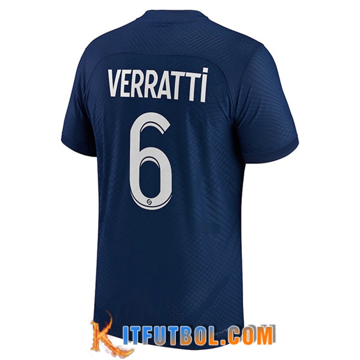 Camisetas De Futbol PSG (VERRATTI #6) 2022/23 Primera