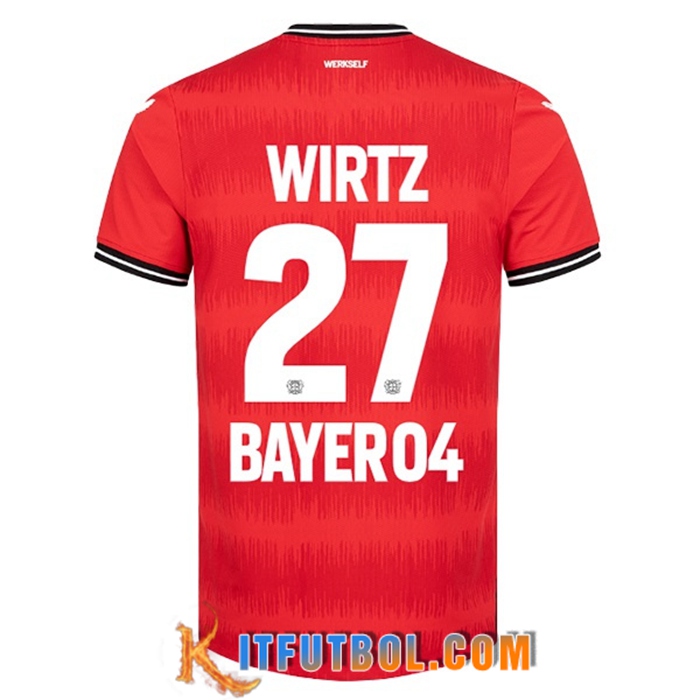 Camisetas De Futbol Leverkusen (WIRTZ #27) 2022/23 Primera