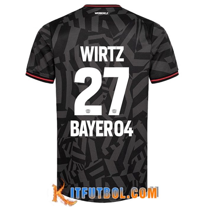 Camisetas De Futbol Leverkusen (WIRTZ #27) 2022/23 Segunda