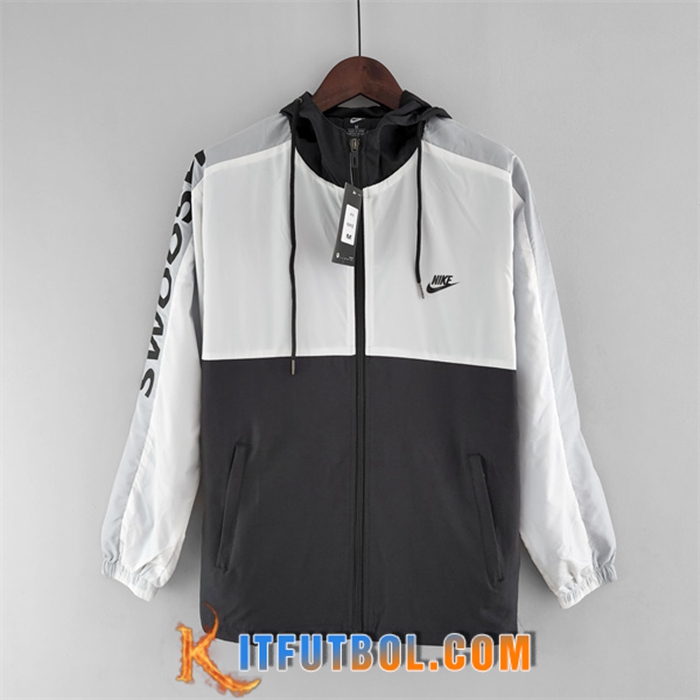 Rompevientos Nike Negro/Blanco 2022/2023