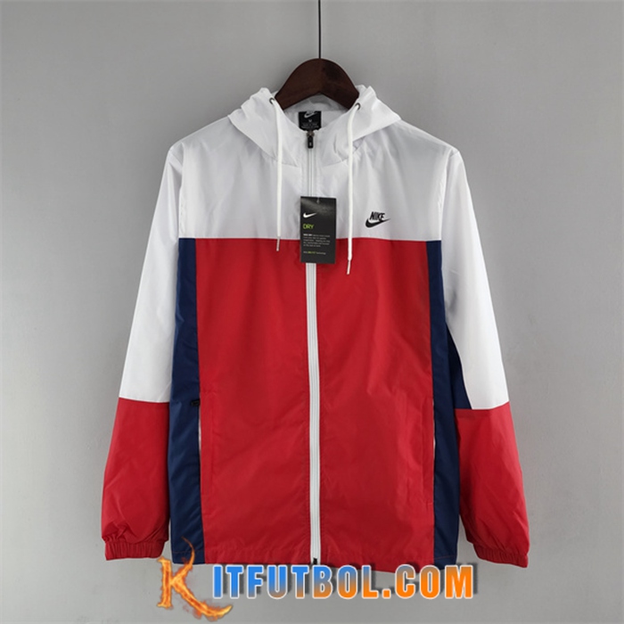 Rompevientos Nike Rojo/Blanco 2022/2023