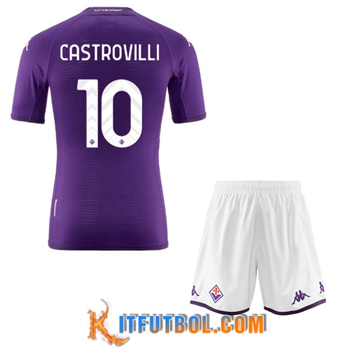Camisetas De Futbol ACF Fiorentina (CASTROVILLI #10) Ninos Primera 2022/23