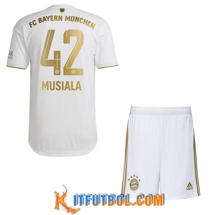 Camisetas De Futbol Bayern Munich (MUSIALA #42) Ninos Segunda 2022/23