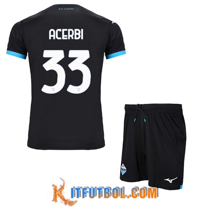 Camisetas De Futbol SS Lazio (ACERBI #33) Ninos Segunda 2022/23