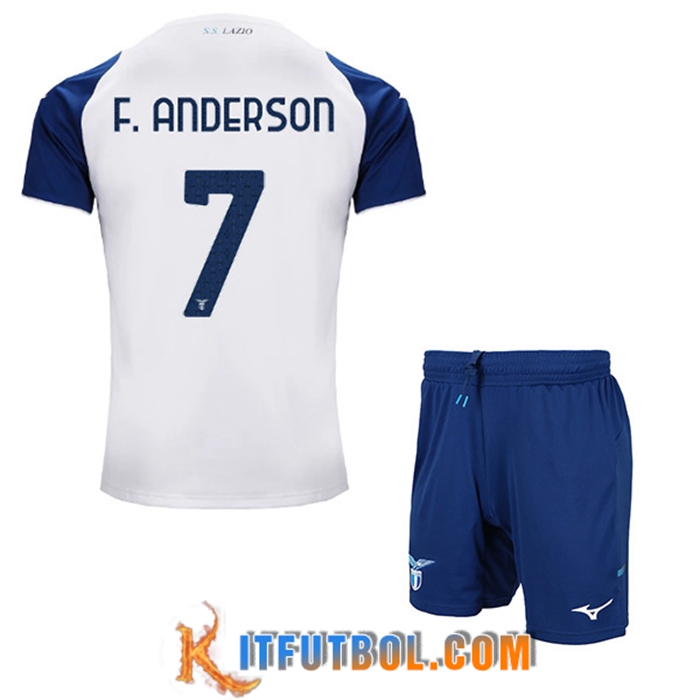 Camisetas De Futbol SS Lazio (F.ANDERSON #7) Ninos Tercera 2022/23