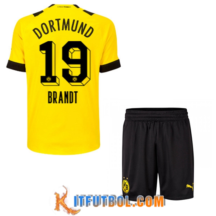 Camisetas De Futbol Dortmund BVB (BRANDT #19) Ninos Primera 2022/23